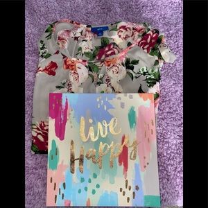 Apt. 9 Floral V-Neck Blouse
